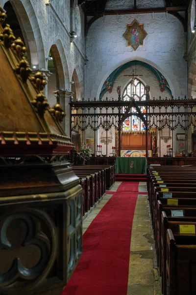 East Grinstead West Sussex Augusti Main Altaret Swithuns Kyrka East — Stockfoto