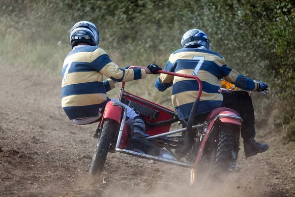 Goodwood West Sussex Września Sidecar Motocross Goodwood Ożywienie Września 2012 — Zdjęcie stockowe