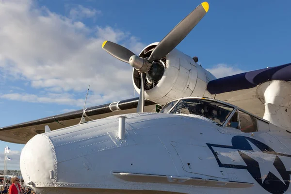 Goodwood West Sussex Setembro Close Catalina Flying Boat Goodwood Revival — Fotografia de Stock