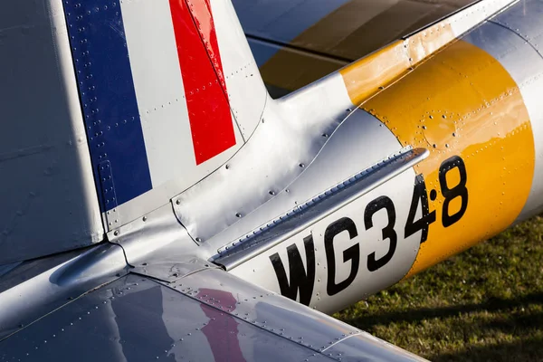 Goodwood West Sussex September Tailend Havilland Canada Dhc Chipmunk Goodwood — Stock Photo, Image