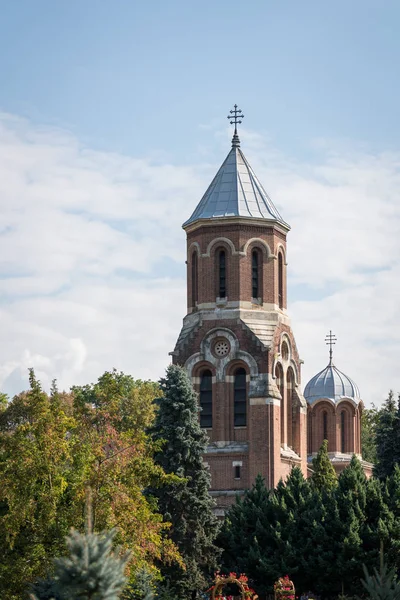 Curtea Arges Wallachia Romania 2018年9月16日 Curtea Arges Wallachiaルーマニアのキリスト教会の外観 — ストック写真