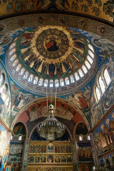 Sibiu Transylvánie Rumunsko Září Vnitřní Pohled Chrámu Svaté Trojice Rumunsko — Stock fotografie