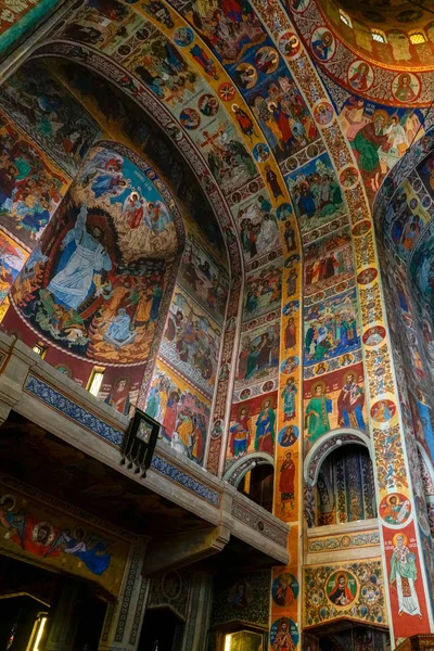 Targu Mures Transylvania Romania September Decorative Interior View Ascension Cathedral — 스톡 사진