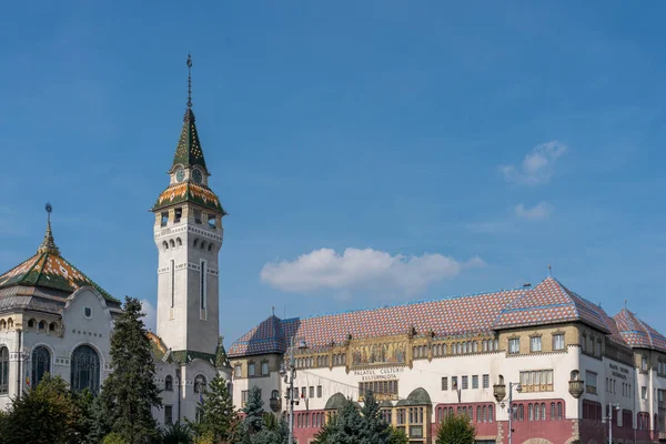 Targu Mures Transsilvanien Rumänien September Der Turm Der Präfektur Und — Stockfoto