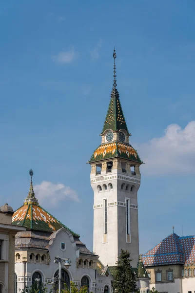 Targu Mures Transylvania Romania September Prefecture Tower Targu Mures Transylvania — Stock Photo, Image
