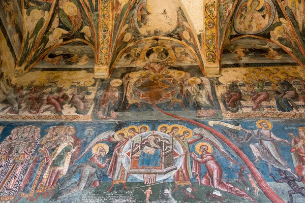 Moldovita Moldovita Rumänien September Fresken Auf Der Außenseite Des Klosters — Stockfoto