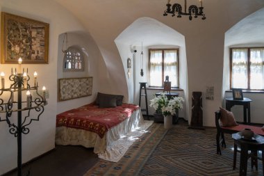 Kepek, Transilvanya/Romanya - 20 Eylül: İç görünümünü kepek Transilvanya Romanya Drakula'nın Şatosu üzerinde 20 Eylül 2018