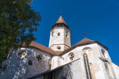 PREJMER, TRANSYLVANIA/ROMANIA - SEPTEMBER 20 : Exterior view Fortified church in Prejmer Transylvania Romania on September 20, 2018