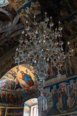 Agapia, Moldova/Romanya - 19 Eylül: İç görünüm Agapia Manastırı Agapia Moldova Romanya 19 Eylül 2018