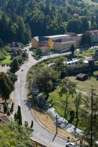 Bran Transylvania Romania Septiembre Vista Del Salvado Desde Castillo Drácula —  Fotos de Stock