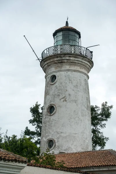 2018 日にスリーナナビゲーション ドナウ デルタ ルーマニアの古い灯台のスリーナナビゲーション ドナウ川デルタ ルーマニア ビュー — ストック写真