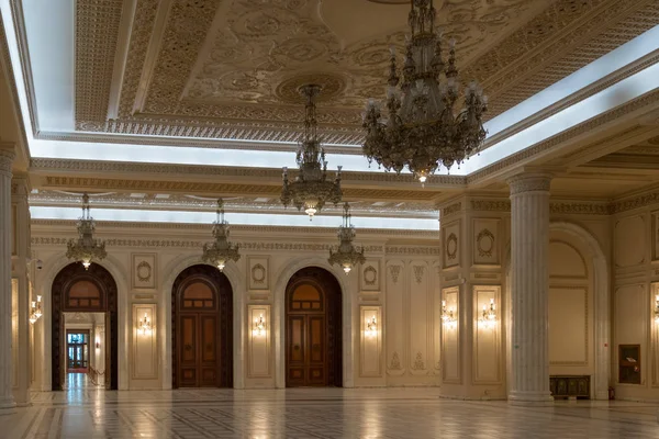 Bucharest Romania Septiembre Vista Interior Del Edificio Del Palacio Del — Foto de Stock