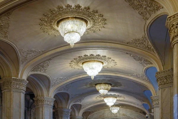 Bucharest Roménia Setembro Vista Interior Edifício Palácio Povo Bucareste Roménia — Fotografia de Stock