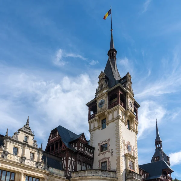 Синая Валахії Румунії Вересня Зовнішній Вид Замок Пелеш Румунії Sinaia — стокове фото