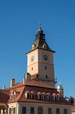 Brasov, Transilvanya/Romanya - 20 Eylül: Eski Belediye Binası Brasov Transilvanya Romanya görünümünü üzerinde 20 Eylül 2018