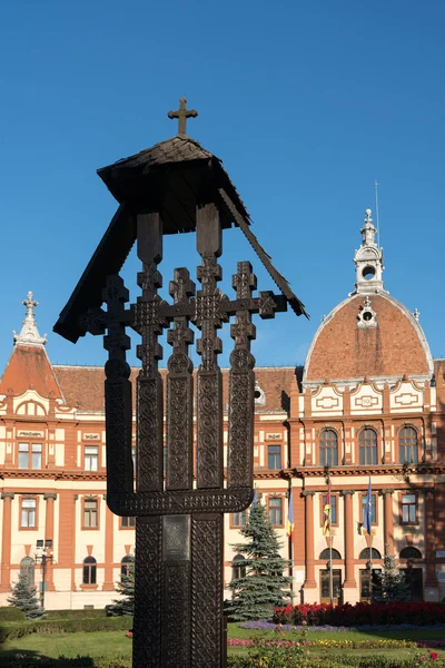 Brasov Transylvania Romania Сентябрь View Prefecture Building Brasov Transylvania Romania — стоковое фото