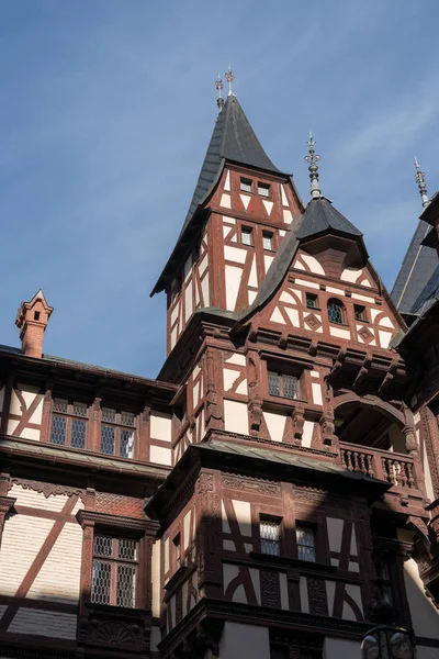 Sinaia Wallachia Romania September Exterior View Peles Castle Sinaia Wallachia — Stock Photo, Image