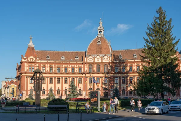 Brasov Transylvania Romania September Pemandangan Gedung Prefektur Brasov Transylvania Romania — Stok Foto