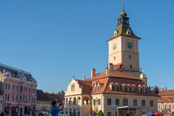 Brasov Transylwanien Rumänien September Blick Auf Das Alte Rathaus Brasov — Stockfoto