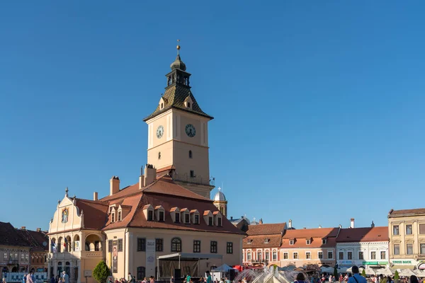 Brasov Transsilvanien Rumänien September Blick Auf Das Alte Rathaus Brasov — Stockfoto