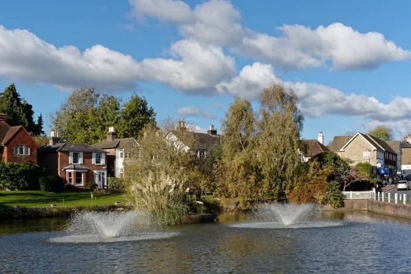 Lindfield West Sussex October View Pond Lindfield West Sussex October — стоковое фото