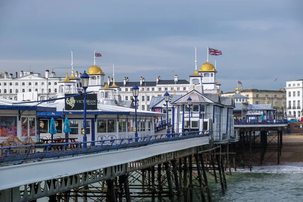 Eastbourne East Sussex Novembro Vista Cais Eastbourne East Sussex Novembro — Fotografia de Stock