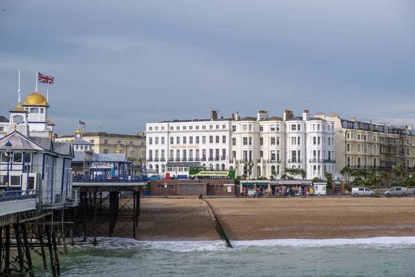 Eastbourne East Sussex Novembro Vista Eastbourne Pier Hotel East Sussex — Fotografia de Stock