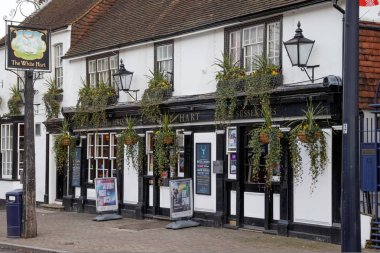 Crawley, West Sussex'deki / / Uk - 21 Kasım: The White Hart kamu bir evde Crawley West Sussex üzerinde 21 Kasım 2018