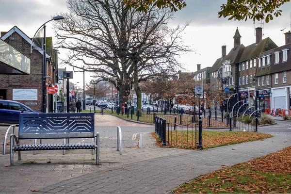 Crawley West Sussex November Street Scene Crawley West Sussex November — Stockfoto