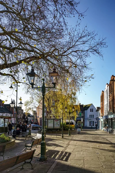 Horsham West Sussex November Utsikt Mot Stadens Centrum Horsham West — Stockfoto