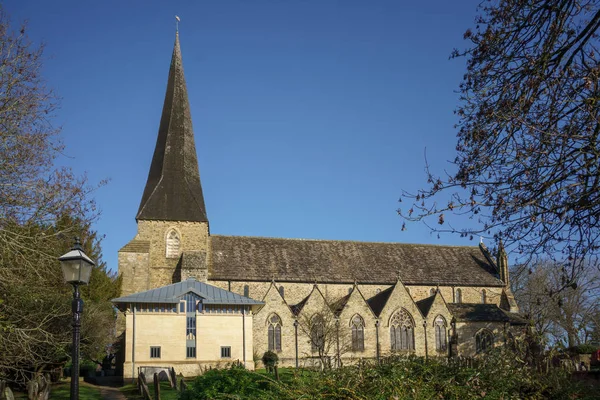 Горшам West Sussex Ноября Вид Приходскую Церковь Святой Марии Богородицы — стоковое фото