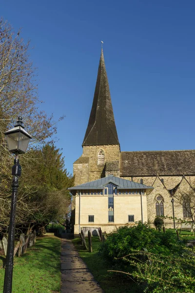 Horsham West Sussex November Exteriör Mary Virgin Församlingskyrka Horsham West — Stockfoto