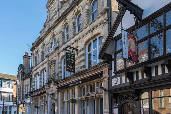 Horsham West Sussex Noviembre Vista Del Anchor Hotel Horsham West — Foto de Stock