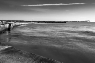Newhaven Doğu Sussex, kıyı şeridi görünümü