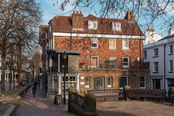 Tunbridge Wells Kent January View Buildings Pantiles Royal Tunbridge Wells — Stock Photo, Image