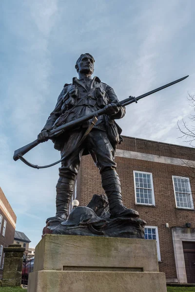 Tunbridge Wells Kent January Tunbridge Wells War Memorial Royal Tunbridge — стоковое фото