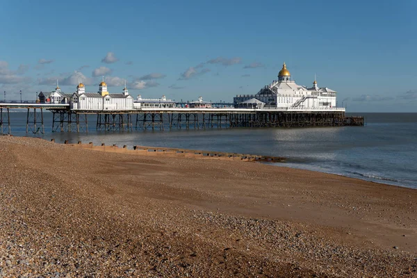 Eastbourne Este Sussex Enero Vista Del Muelle Eastbourne East Sussex —  Fotos de Stock