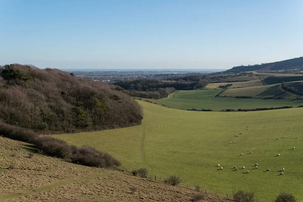 Okolice Folkington Hrabstwie East Sussex — Zdjęcie stockowe