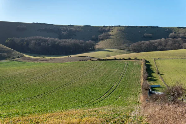 Landschaft Folkington East Sussex — Stockfoto