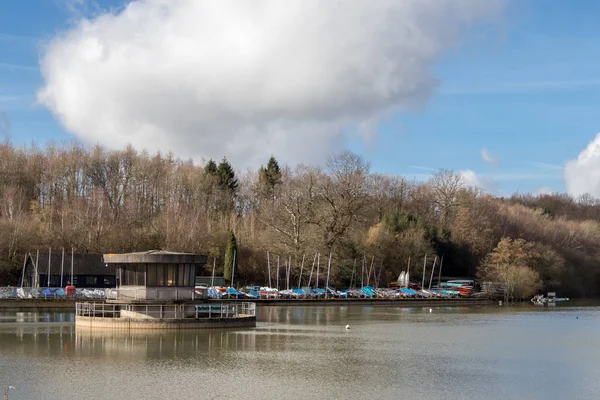 Ardingly Sussex Února Pohled Čerpací Stanice Přehrady Ardingly Sussex Února — Stock fotografie