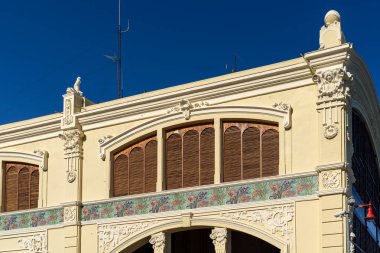Valencia, İspanya - 27 Şubat: Tinglado art nouveau ambar bir