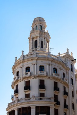 Valencia, İspanya - 27 Şubat: Şehrin tarihi binada 