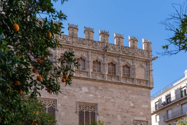 Valencia, İspanya - 27 Şubat: İpek Market Valencia İspanya o