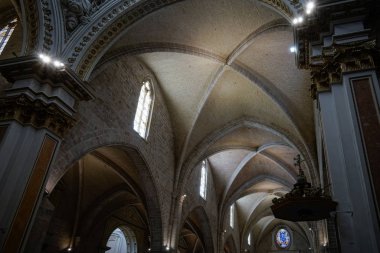 Valencia, İspanya - 27 Şubat: Katedralin iç görünümü 