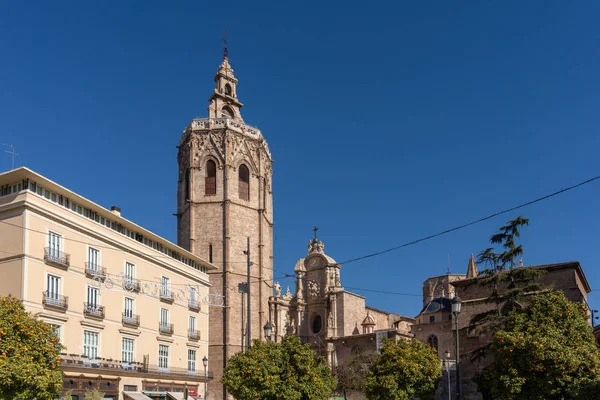 Valencia, İspanya - 27 Şubat: El Micalet Kulesi Cathedra — Stok fotoğraf