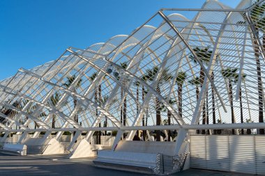 Valencia, İspanya - 25 Şubat: City of Arts and Sciences Val içinde