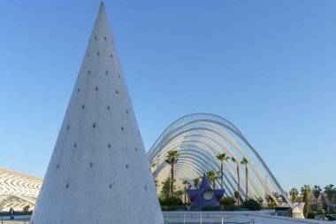 Valencia, İspanya - 25 Şubat: City of Arts and Sciences Val içinde