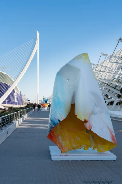 VALENCIA, ESPANHA - FEVEREIRO 25: Cidade das Artes e Ciências em Val — Fotografia de Stock