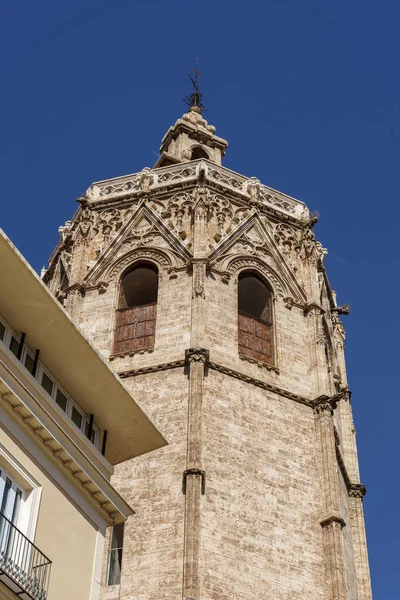 VALENCIA, ESPANHA - FEVEREIRO 25: El Micalet Tower of the Cathedra — Fotografia de Stock