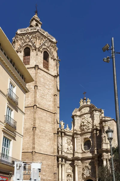 Valencia, İspanya - 25 Şubat: El Micalet Kulesi Cathedra — Stok fotoğraf